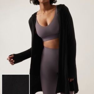 Athleta harmony pose wrap medium black NWOT